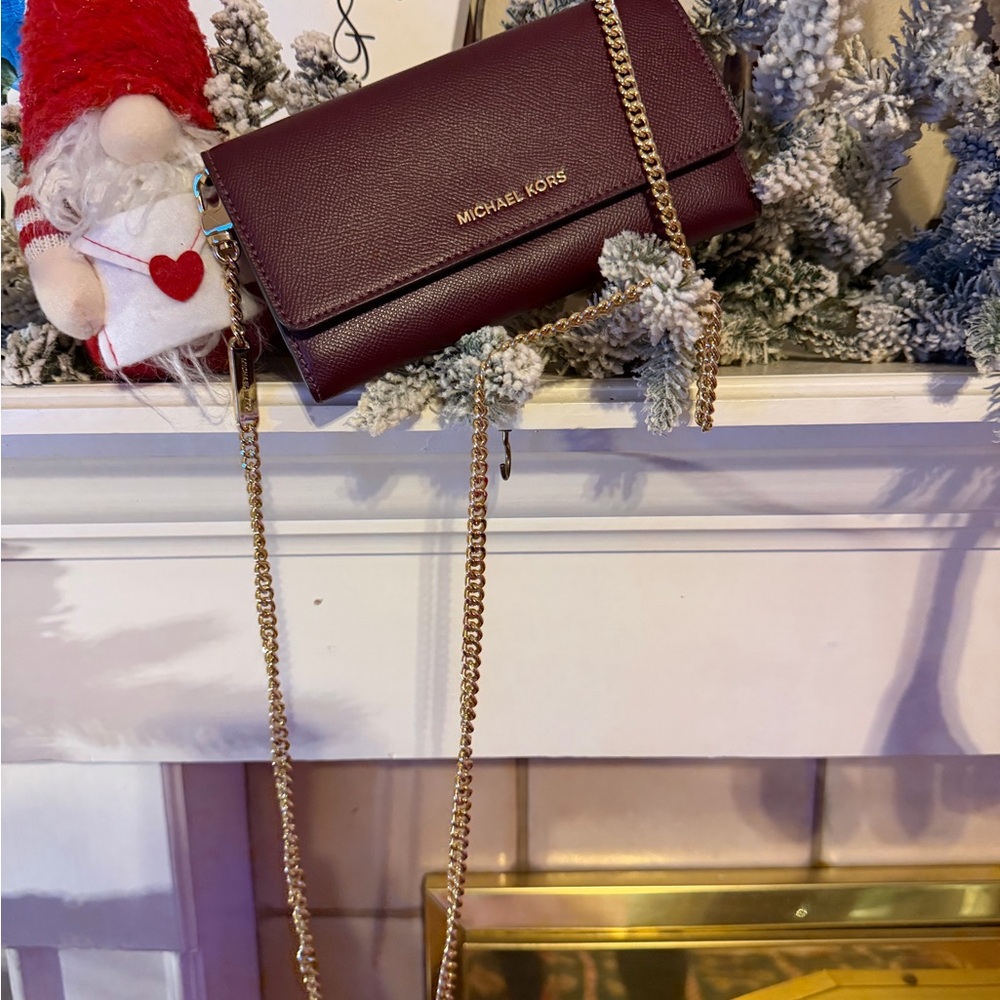 Michael Kors Crossbody Bag with Gold Chain